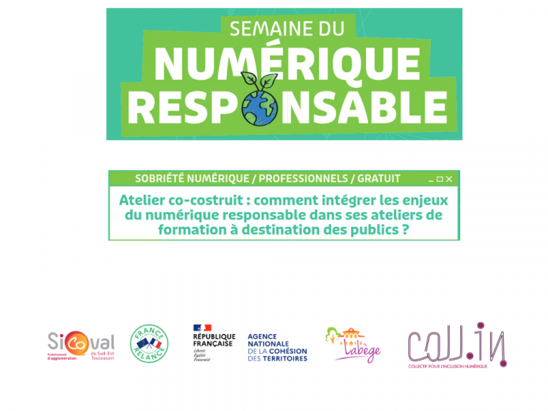 Atelier co-construit Numerique Responsable SICOVAL